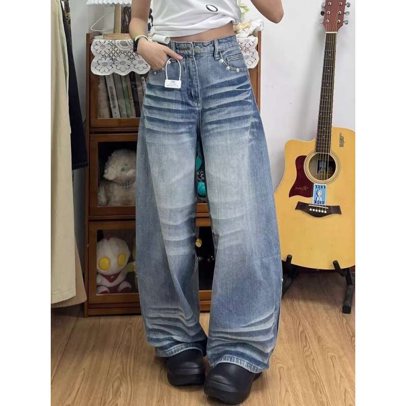 Unisex Classic Denim Jeans Loose Fit Daily Outdoor Wear - Image 5