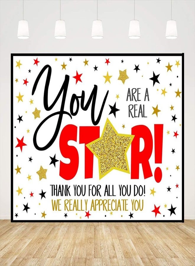 Ticuenicoa 7x5ft Thank You for All You Do Backdrop You are A Real Star We Appreciate You Photography Background Be Thankful to The Teacher Doctor Nurse Staff Employee Party Decoration Banner Supplies - Image 1