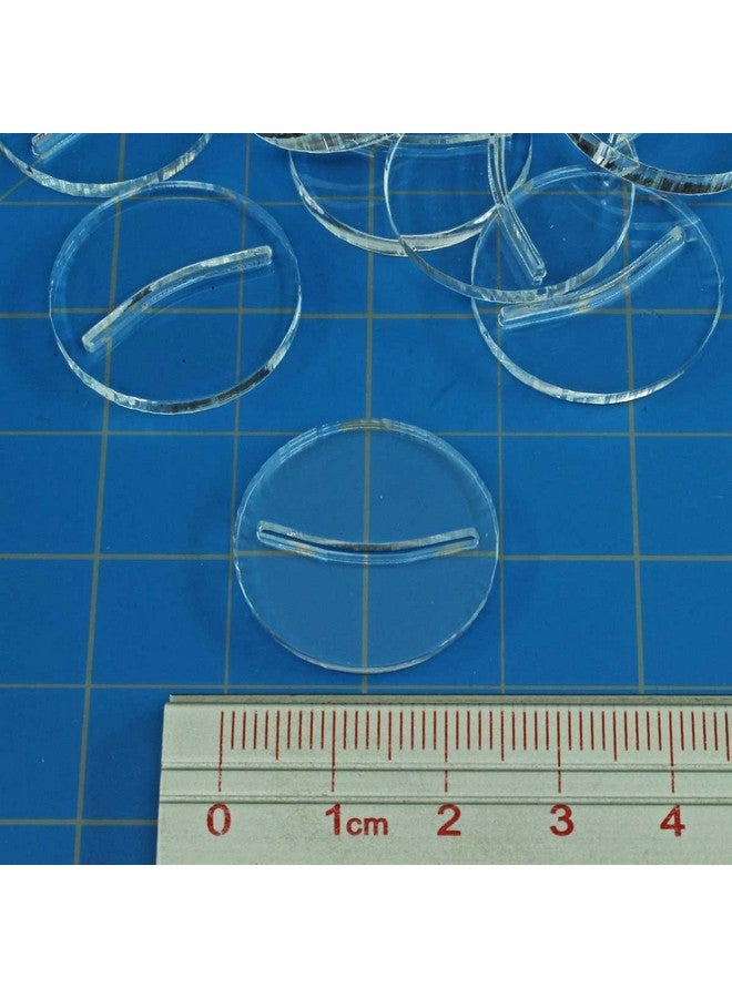 LITKO Paper Miniature Bases | Slotted Paper Figure Holder | Compatible with Dungeons and Dragons | Game Card Stands (3mm Clear Acrylic, 25mm) - Image 2