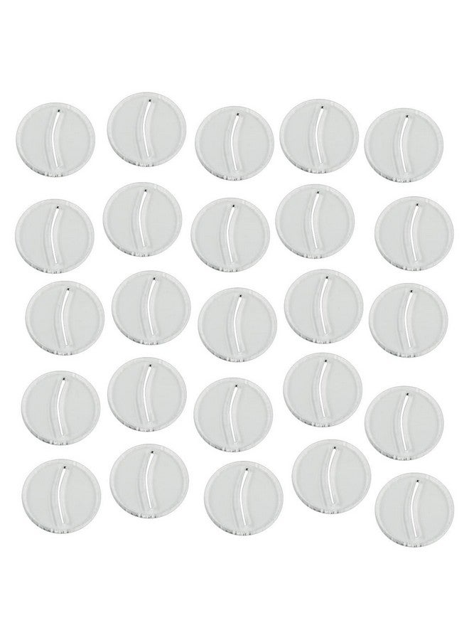 LITKO Paper Miniature Bases | Slotted Paper Figure Holder | Compatible with Dungeons and Dragons | Game Card Stands (3mm Clear Acrylic, 25mm) - Image 1