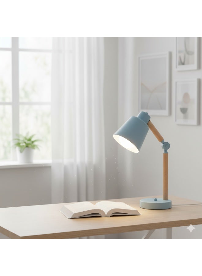 El Rawda Lighting Distinctive Modern Lampshade Made Of Metal And Wood 14.5x14.5x40-50 cm - Image 2