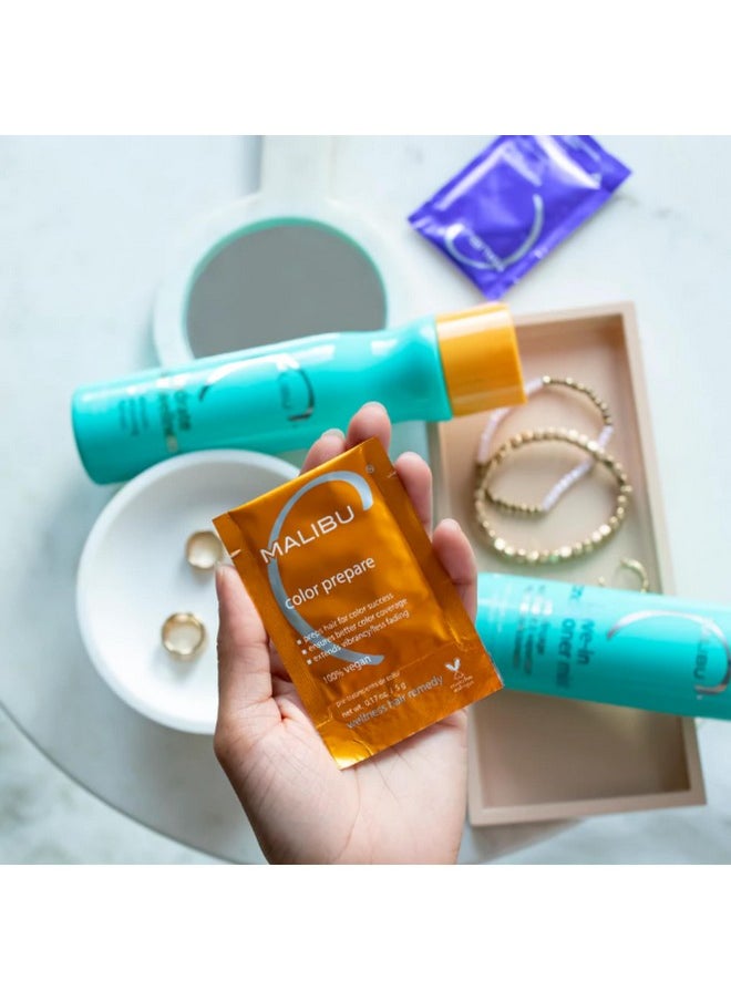 ماليبو سي مجموعة Malibu C Hydrate Color Wellness - شامبو مرطب آمن على اللون وعلاج مرطب للشعر - مصمم للحفاظ على لون الشعر وحمايته  - Image 4
