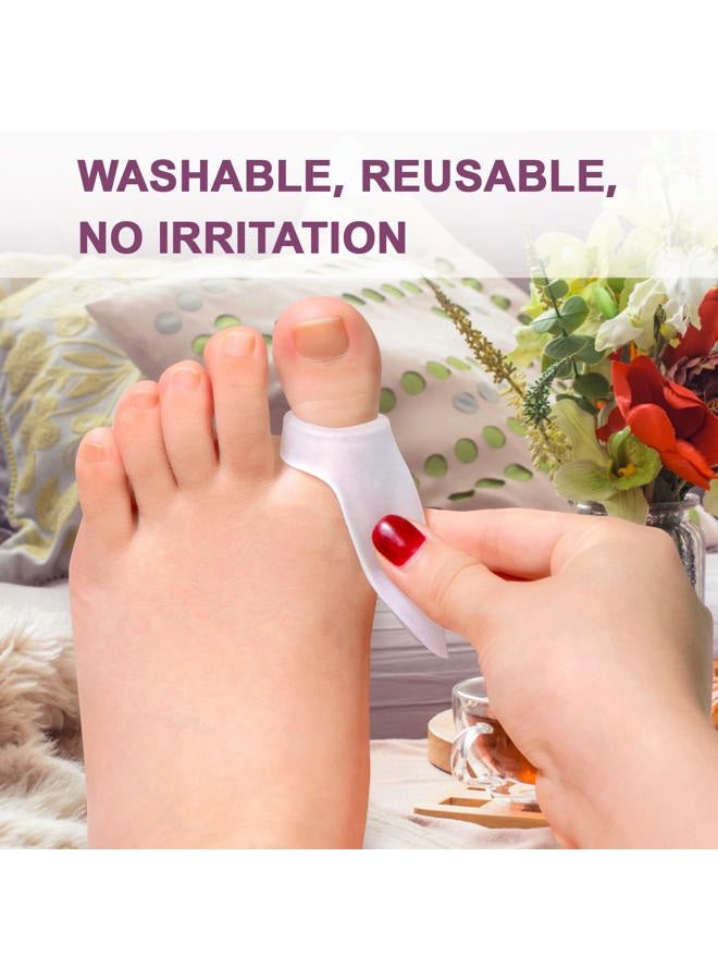 Promifun Gel Bunion Protector Shield, 10 Pack of Bunion Pads and Cushions, Bunion Guard for Big Toe, Relieve Foot Pain from Friction, Rubbing and Pressure - Clear - Image 2