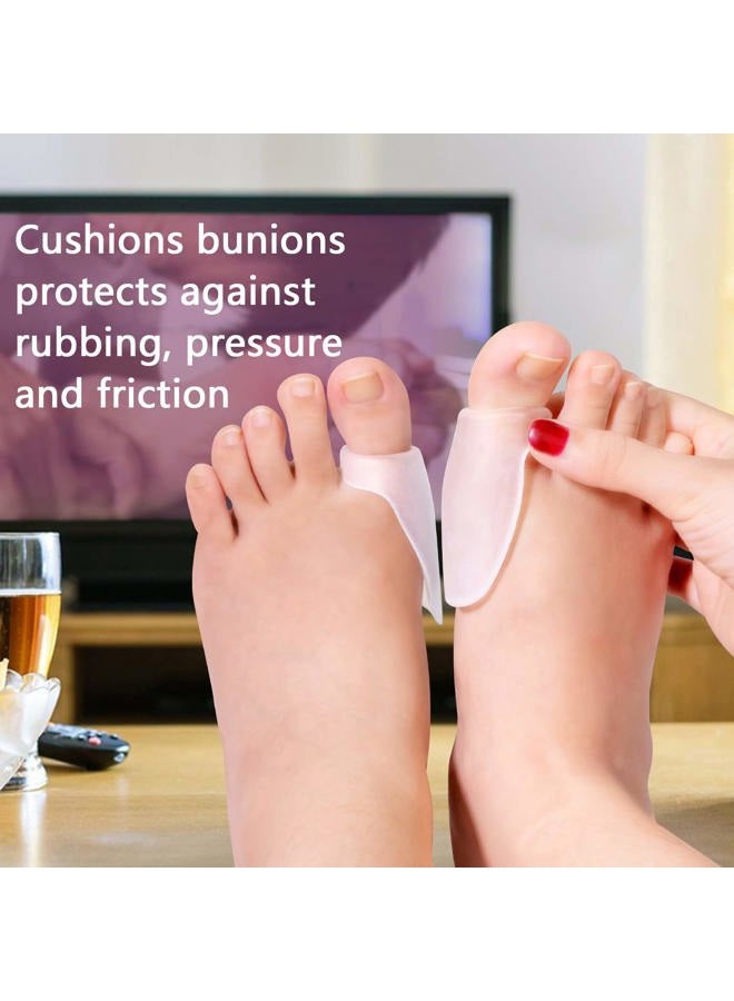 Promifun Gel Bunion Protector Shield, 10 Pack of Bunion Pads and Cushions, Bunion Guard for Big Toe, Relieve Foot Pain from Friction, Rubbing and Pressure - Clear - Image 4