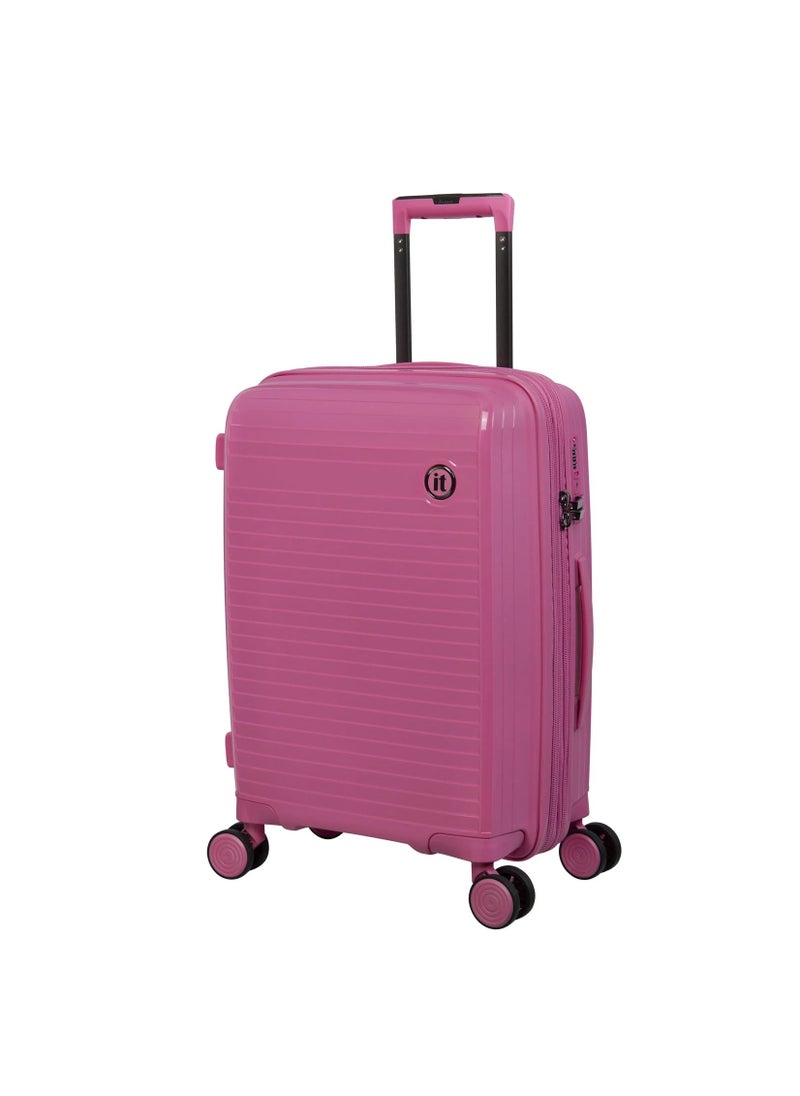 it Luggage it luggage Spontaneous, Unisex Polypropylene Material Hard Case Luggage, 8x360 degree Spinner Wheels, Expandable Trolley Bag, TSA Type lock,15-2881-08, Size Cabin, Color Azalea Pink  - Image 1