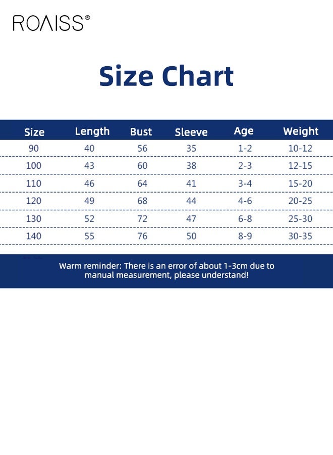 roaiss 3PCS Kids Long-Sleeve T-Shirt, Soft Comfortable Shirt with Cartoon Pattern, Casual Crewneck Printed T-Shirts for Boys, Suitable for All Occasions - Image 4