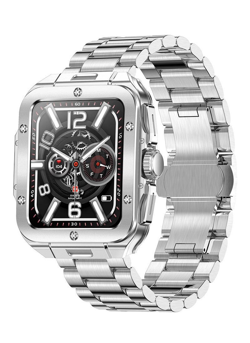 SWISS MILITARY - ALPS 2 smart watch-silver - Image 1