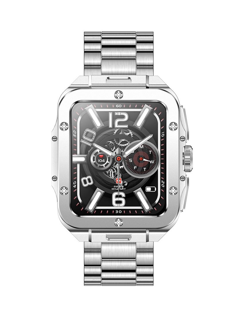 SWISS MILITARY - ALPS 2 smart watch-silver - Image 1