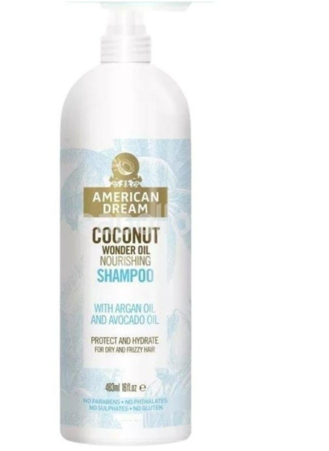 AMERICAN DREAM - COCONUT WONDER OIL NOURISHING SHAMPOO 463 ML - Image 1