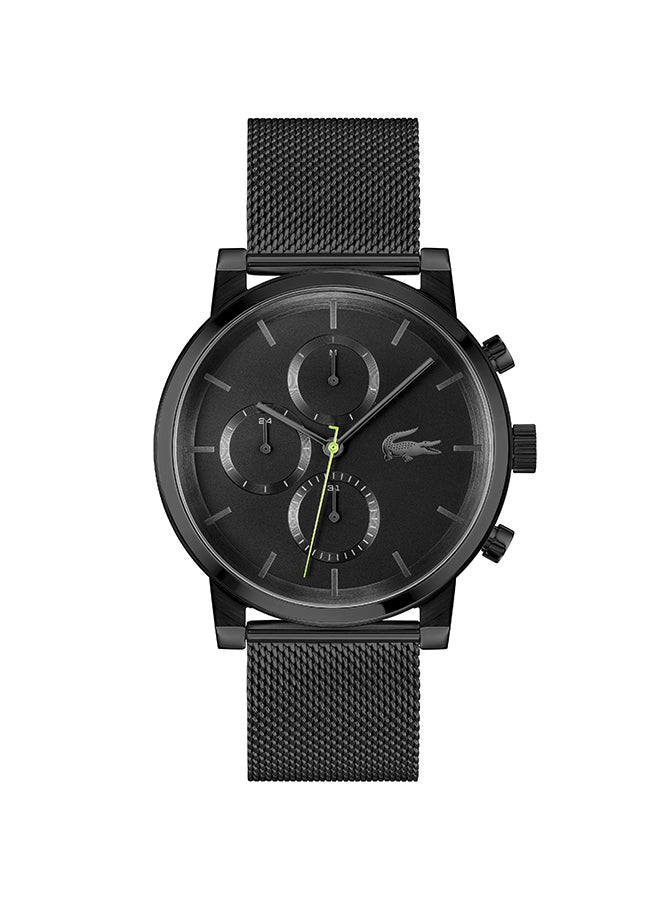 LACOSTE ROUND ANALOG MEN'S BLACK CASE WATCH - 2011411 - Image 1