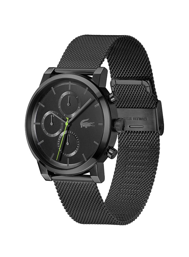 LACOSTE ROUND ANALOG MEN'S BLACK CASE WATCH - 2011411 - Image 3
