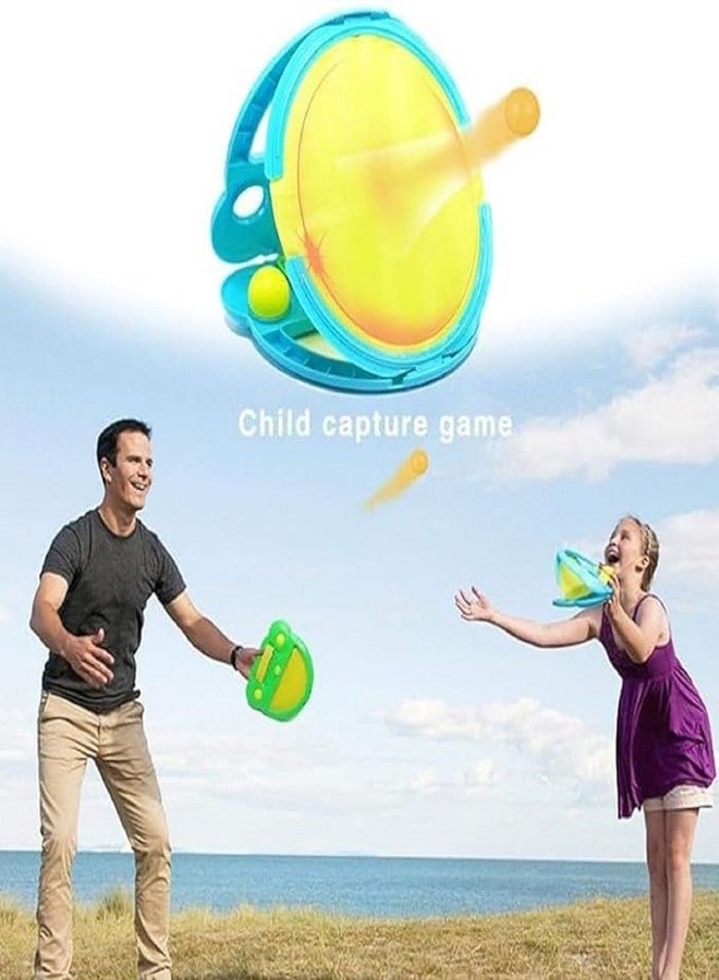 Pluspicks Catch and Throw Ball Outdoor Games for Kids 2Pcs Throw Catch Ball Game - Pop Pass Catch Ball Game with 4 Balls for Outdoor Yard Games Beach Pool Toys (Multicolor) - Image 5