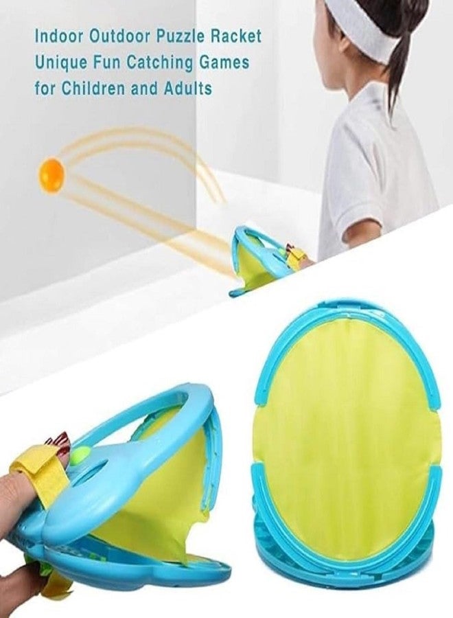 Pluspicks Catch and Throw Ball Outdoor Games for Kids 2Pcs Throw Catch Ball Game - Pop Pass Catch Ball Game with 4 Balls for Outdoor Yard Games Beach Pool Toys (Multicolor) - Image 2