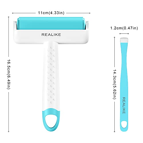 REALIKE Brayer Roller & Mat Tweezers Remover Set Craft Stamping Brayer Tools Compatible with Cricut/Silhouette/Brother Crafting Printmaking - Image 4