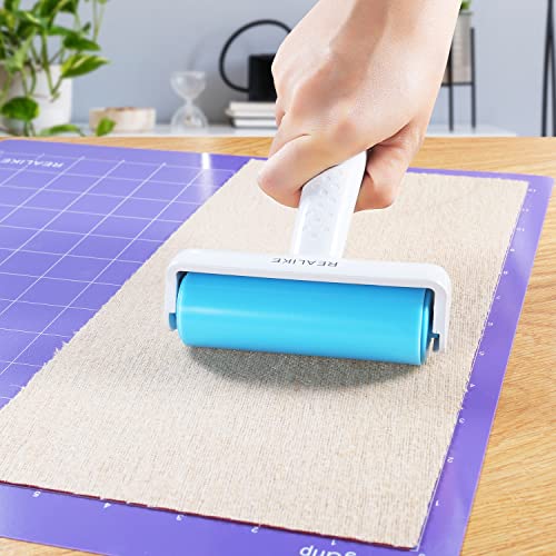 REALIKE Brayer Roller & Mat Tweezers Remover Set Craft Stamping Brayer Tools Compatible with Cricut/Silhouette/Brother Crafting Printmaking - Image 5