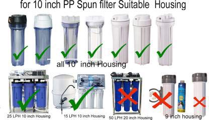 AQUALIQUID RO 5 Micron 10 Inch PP Spun Filter Suitable All Type RO Water Purifier 4 Pcs - Image 5