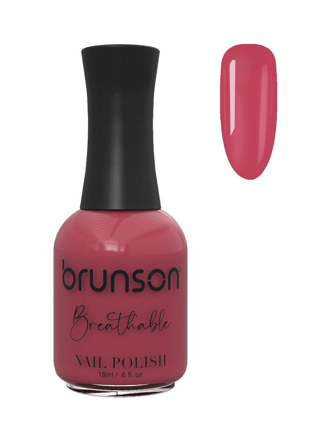 brunson طلاء أظافر قابل للتنفس طلاء أظافر حلال مناسب للوضوء سريع الجفاف نباتي طويل الأمد وسهل التقشير 18 مل BH210