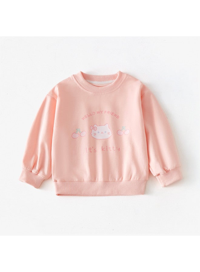 Doxiluka Baby Girl Spring Sweatshirt, Toddler Pullover Top, Infant Long-sleeve Hoodie, Kids Casual Outerwear - Image 2