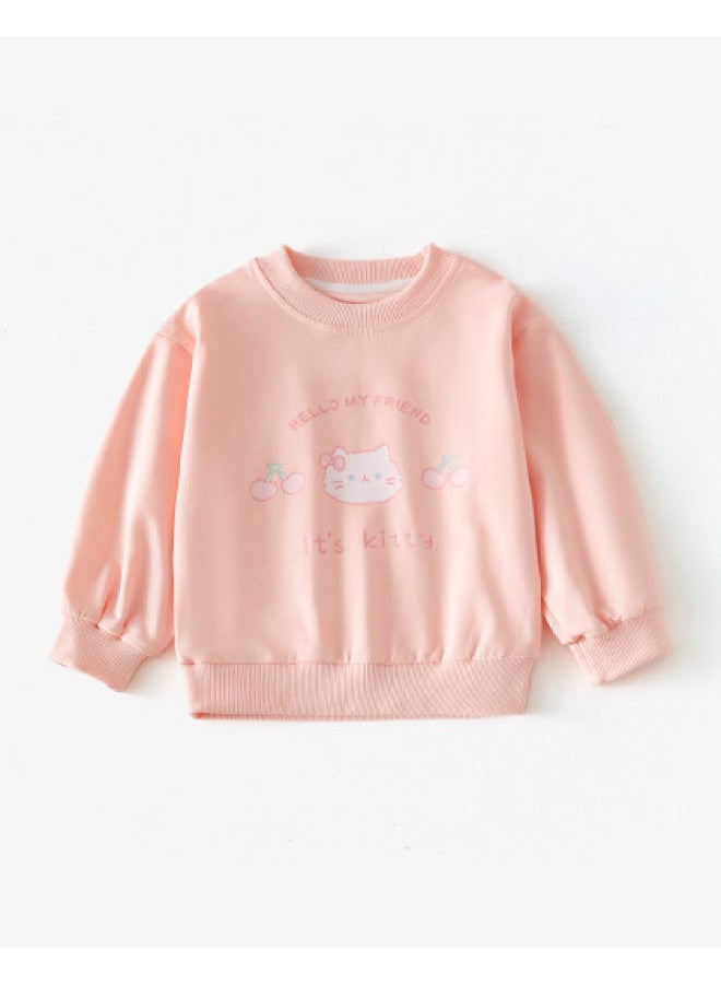 Doxiluka Baby Girl Spring Sweatshirt, Toddler Pullover Top, Infant Long-sleeve Hoodie, Kids Casual Outerwear - Image 1