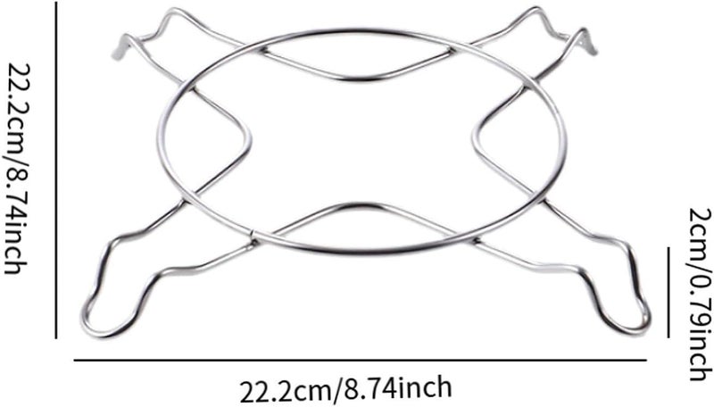 3 Pieces Stainless Steel Cooling Racks Set Kitchen Accessories Steamer Rack for Kitchen Counter, Round - Image 5