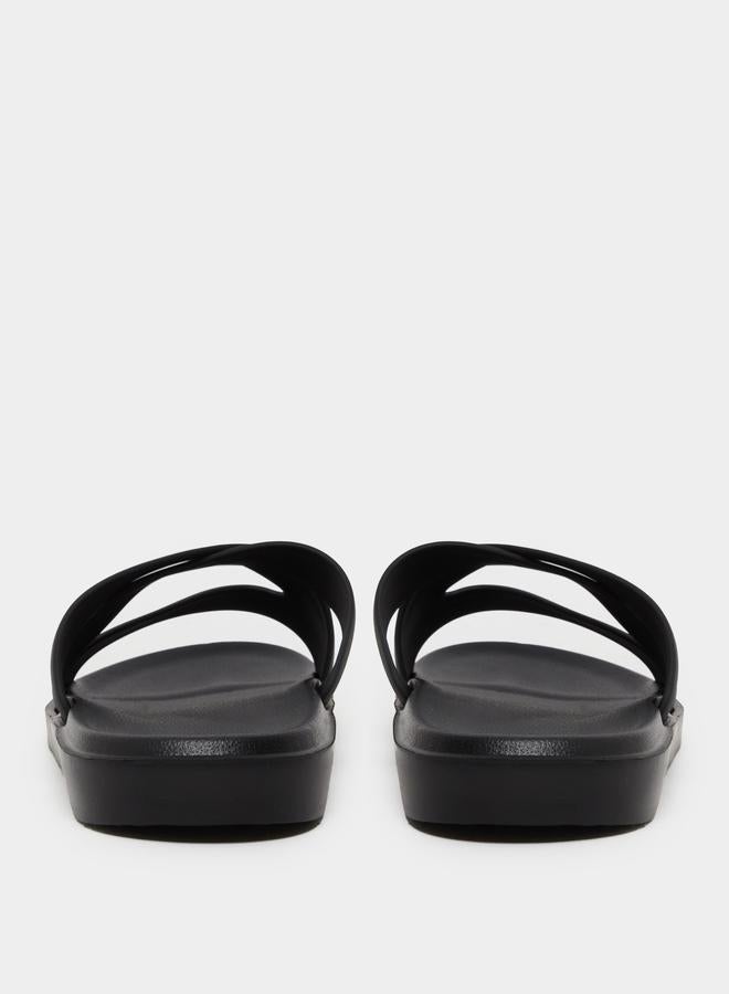 Styli Men Crisscross Strap Comfort Slides - Image 5