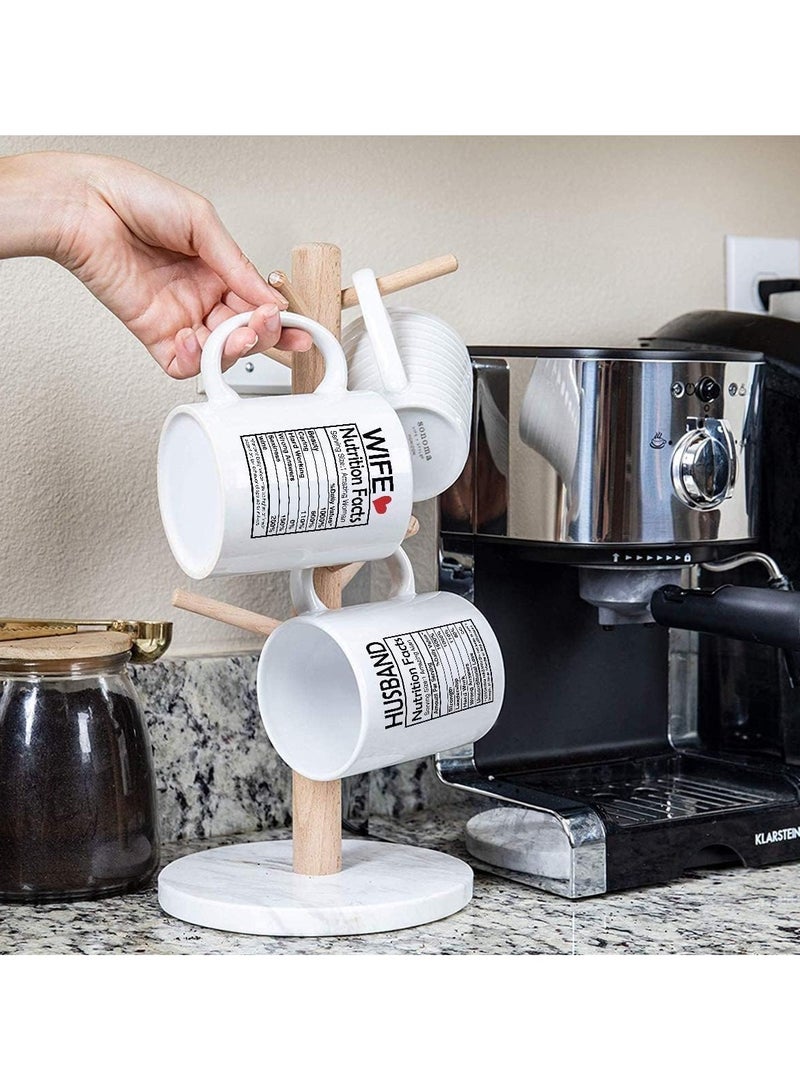 PRINTSHOP4ME Husband and Wife Nutrition Facts Mugs Couple Coffee Mugs Husband and Wife Gifts His and Her Coffee Mugs Set Gifts Couple Valentine's Day Anniversary Wedding Gifts for Couple Husband Wife 11Oz - Image 3