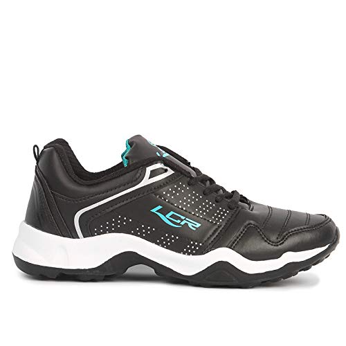 Lancer Men's Black Green Sports Running Shoes, 8 UK - Image 4