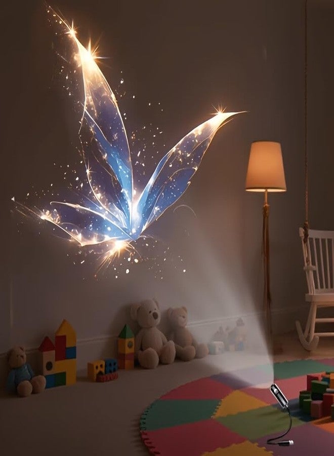 Wishbone Galaxy Projector Night Light with Ocean Whale Projection LED Ceiling Projector Lamp with Multiple Light Modes Rotating Sky Effect USB Powered Ambient Lamp for Bedroom Kids Room & Home Decor - Image 1