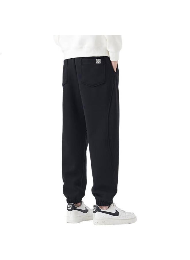 Paul Frank Casual Pants For Men, Spring And Autumn Trendy Loose-Fit Sweatpants, Versatile Straight-Leg Trousers For Men, Apricot Color, Size 32 - Image 3