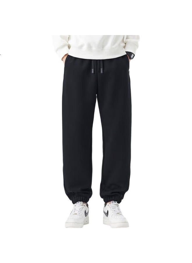 Paul Frank Casual Pants For Men, Spring And Autumn Trendy Loose-Fit Sweatpants, Versatile Straight-Leg Trousers For Men, Apricot Color, Size 32 - Image 1