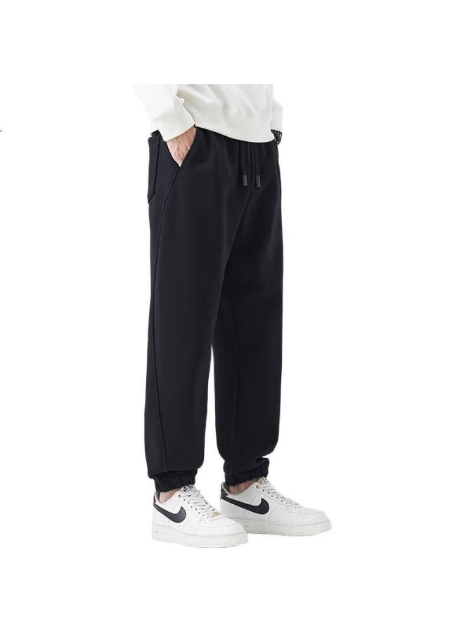 Paul Frank Casual Pants For Men, Spring And Autumn Trendy Loose-Fit Sweatpants, Versatile Straight-Leg Trousers For Men, Apricot Color, Size 32 - Image 2