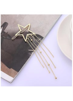 Al Aoyama 6Pcs Moon Golden Head Chain, Star Moon Hair Slides Hair Clips, Ramadan Gifts Hair Accessories  - Image 3
