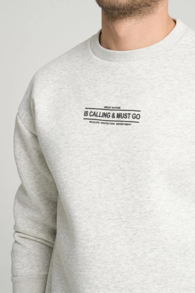Alexander Gardi Polar Fleece Print Detailed Sweatshirt(B23-37401)