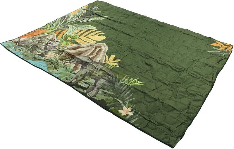Picnic Blanket Machine Washable Beach Blanket Thickened Soft PP Material Foldable Camping Mat - Image 3