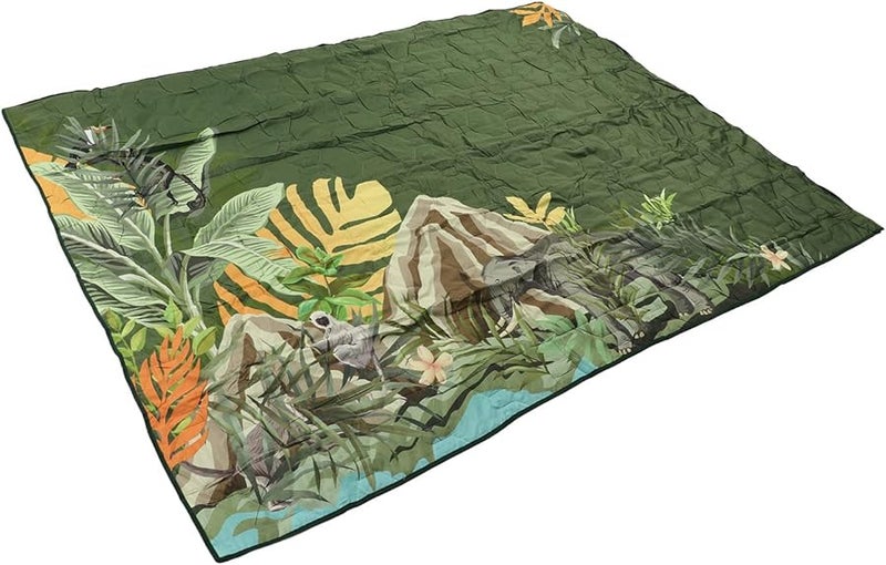 Picnic Blanket Machine Washable Beach Blanket Thickened Soft PP Material Foldable Camping Mat - Image 5