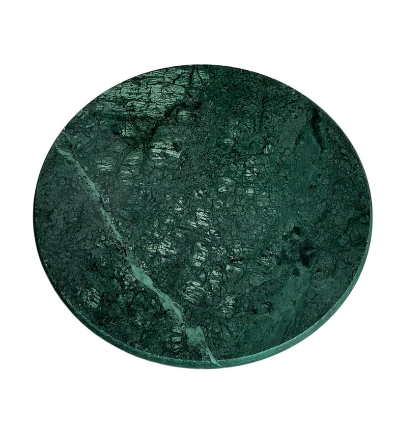 RM Green Marble Chakla Belan for Kitchen Utility Decor Handicraft Product by Rameshwaram Marble Marble Rolling Board Marble Rolling Pin Kitchen Tool Marble Kitchen Accessory - Image 2