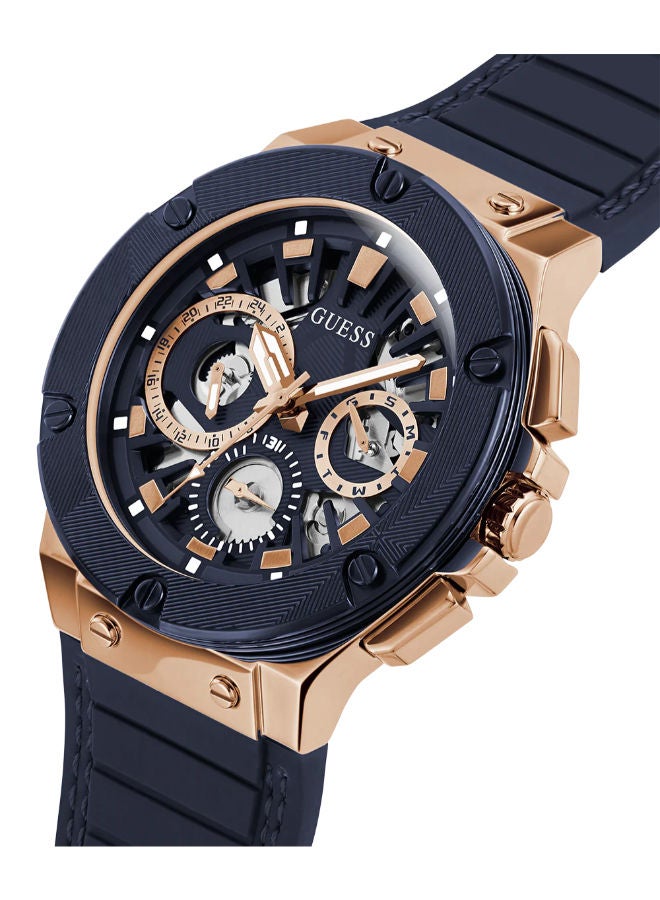 GUESS Rubber Chronograph Wrist Watch GW0487G4 - Image 3