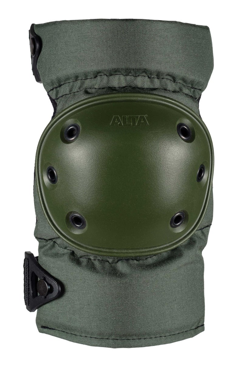 ALTA 52913.09 AltaCONTOUR Knee Protector Pad, Olive Green Nylon Fabric, AltaLOK Fastening, Flexible Cap, Round, Olive Green - Image 3