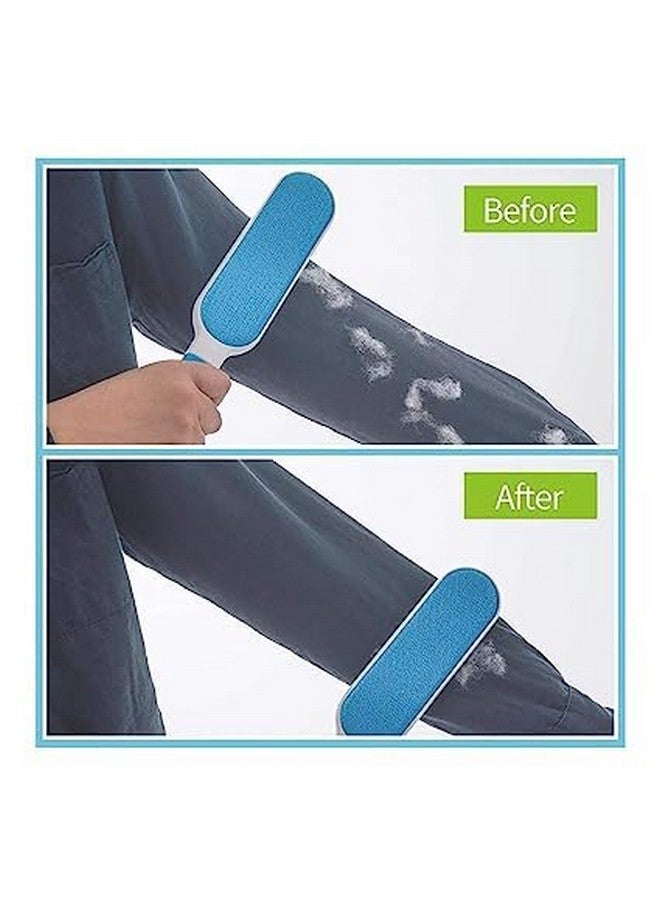 مزيل شعر الحيوانات الأليفة وفراء الحيوانات الأليفة - متعدد الأغراض، مزدوج الجوانب، ذاتي التنظيف وقابل لإعادة الاستخدام، مجموعة فرشاة تنظيف الملابس والأثاث والمنزل - Image 2