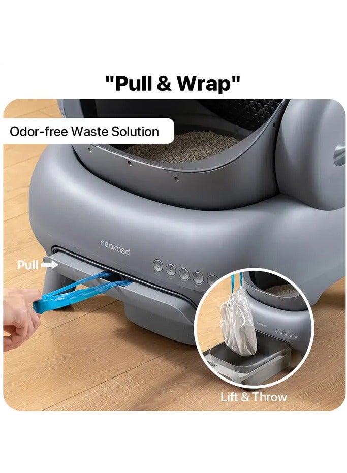 Neakasa M1 Open-Top Self-Cleaning Smart Cat Litter Box, Automatic Cat Litter Box With APP Control, Odor-Free Waste Disposal Bags (2 Rolls) & Litter Mat Included. [Full Pack Set + 12 Months Warranty]. - Image 5