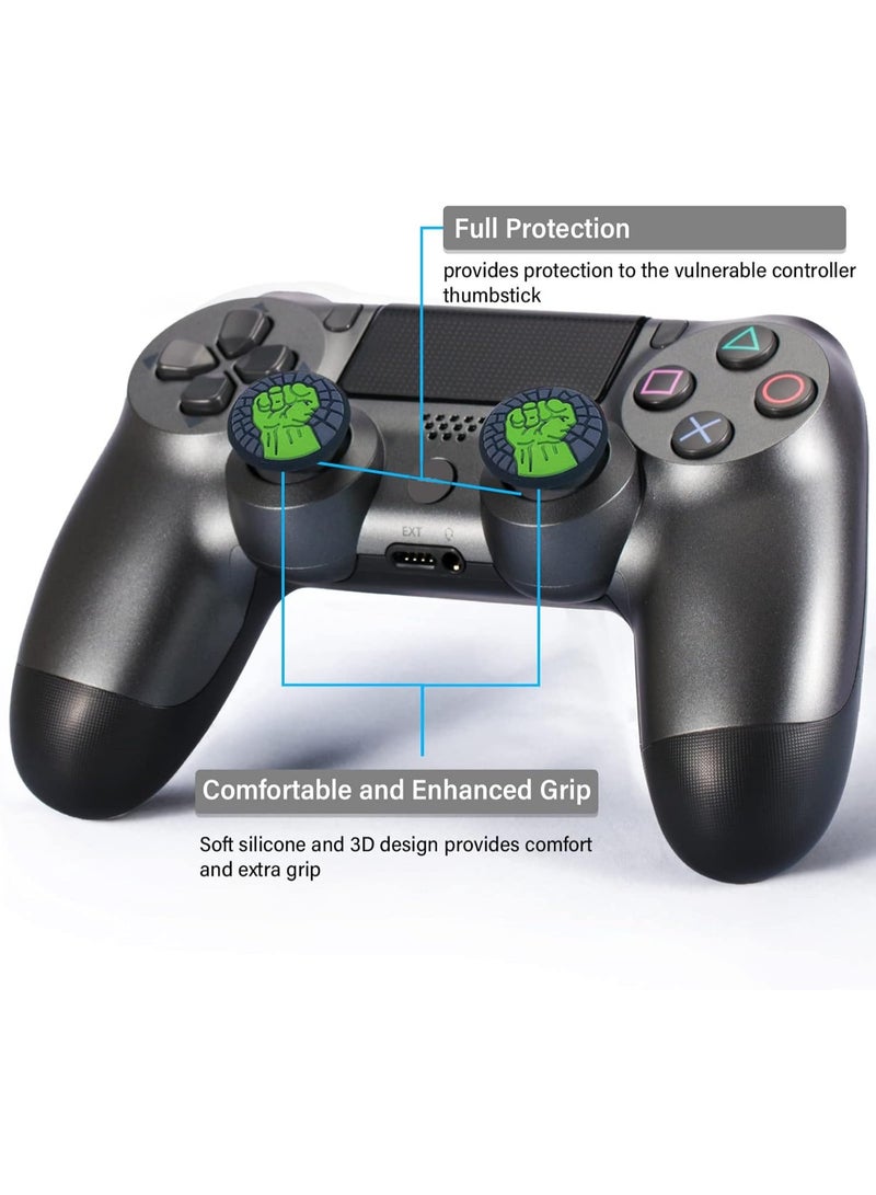PS5 Controller Thumb Grips, 8PCS Analog Printing Joystick Cap, Non-Slip Silicone Handle Protection Cover for PS5, PS4, Xbox Series X/S, Xbox One, Switch PRO Controller  - Image 2