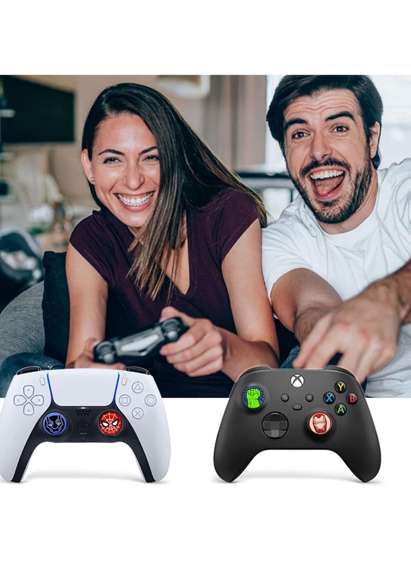 PS5 Controller Thumb Grips, 8PCS Analog Printing Joystick Cap, Non-Slip Silicone Handle Protection Cover for PS5, PS4, Xbox Series X/S, Xbox One, Switch PRO Controller  - Image 3