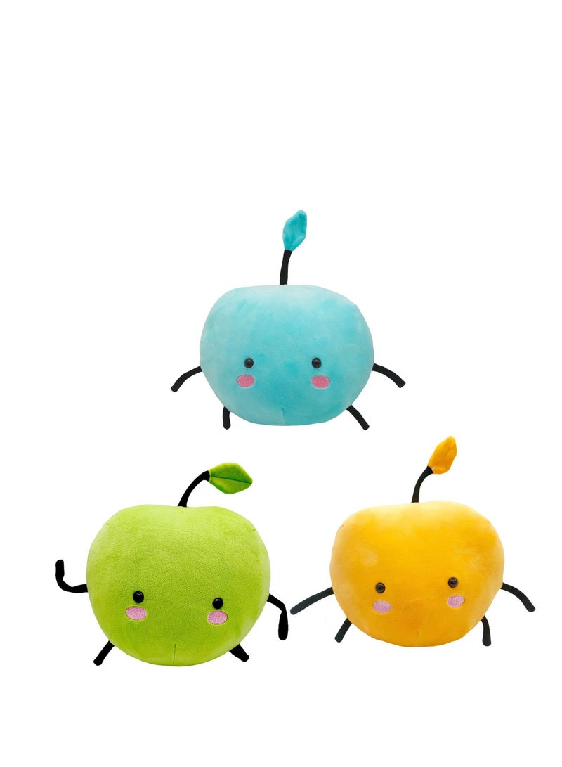 3Pcs Stardew Plush Toy Valley Doll Figure Apple Junimo Plush Plants Stuffed Animal Green Soft Plush Pillow, Best Gift for Your Family - Image 1
