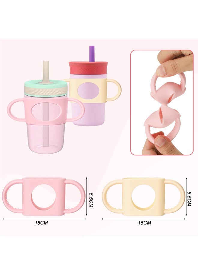 2PCS Silicone Cup Grip Handle Compatible Dr Brown Bottle Handles Toddler Bottle - Image 2