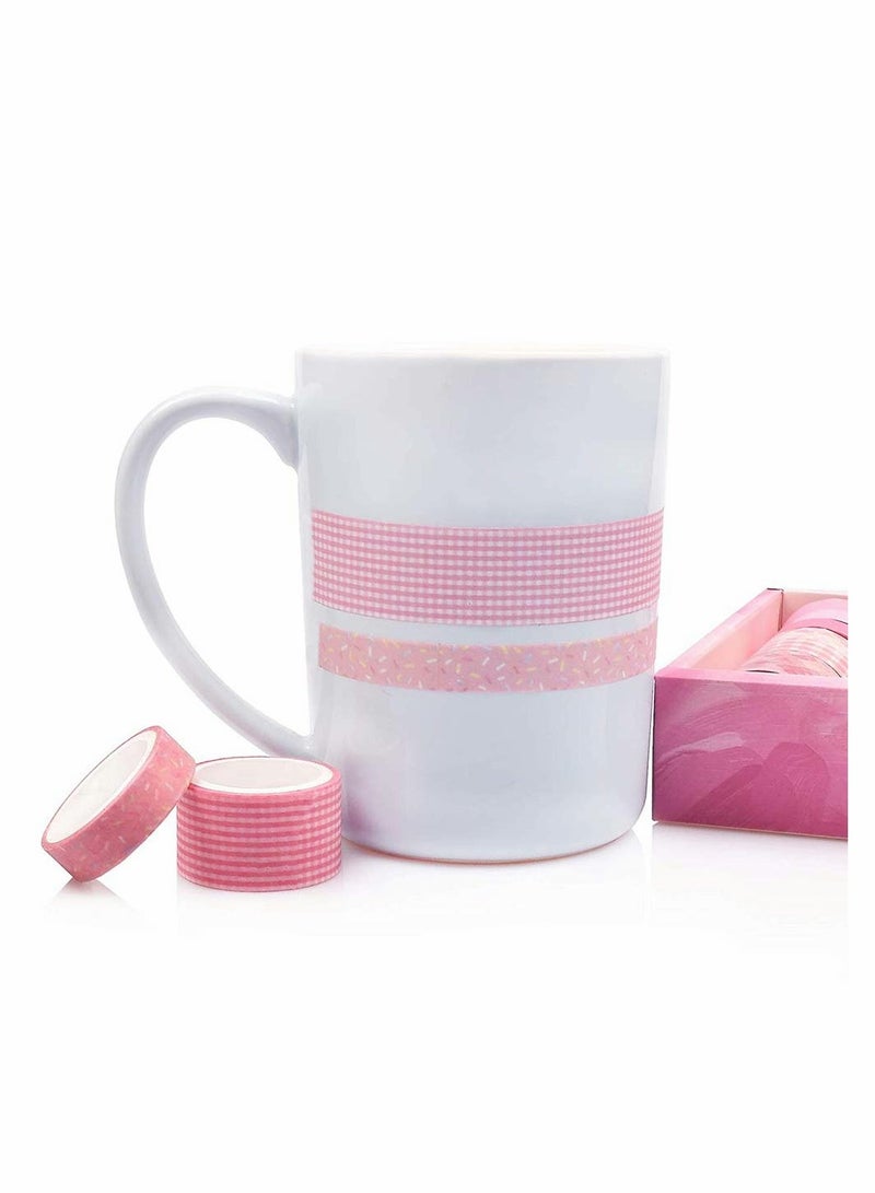 Washi Tape Set Washi Masking Adhesive Decorative Holiday Craft Tapes Decorative Plaid Pattern Craft Tapes for Scrapbooking Bullet Journals Planners Gift Wrapping DIY 12 Rolls
