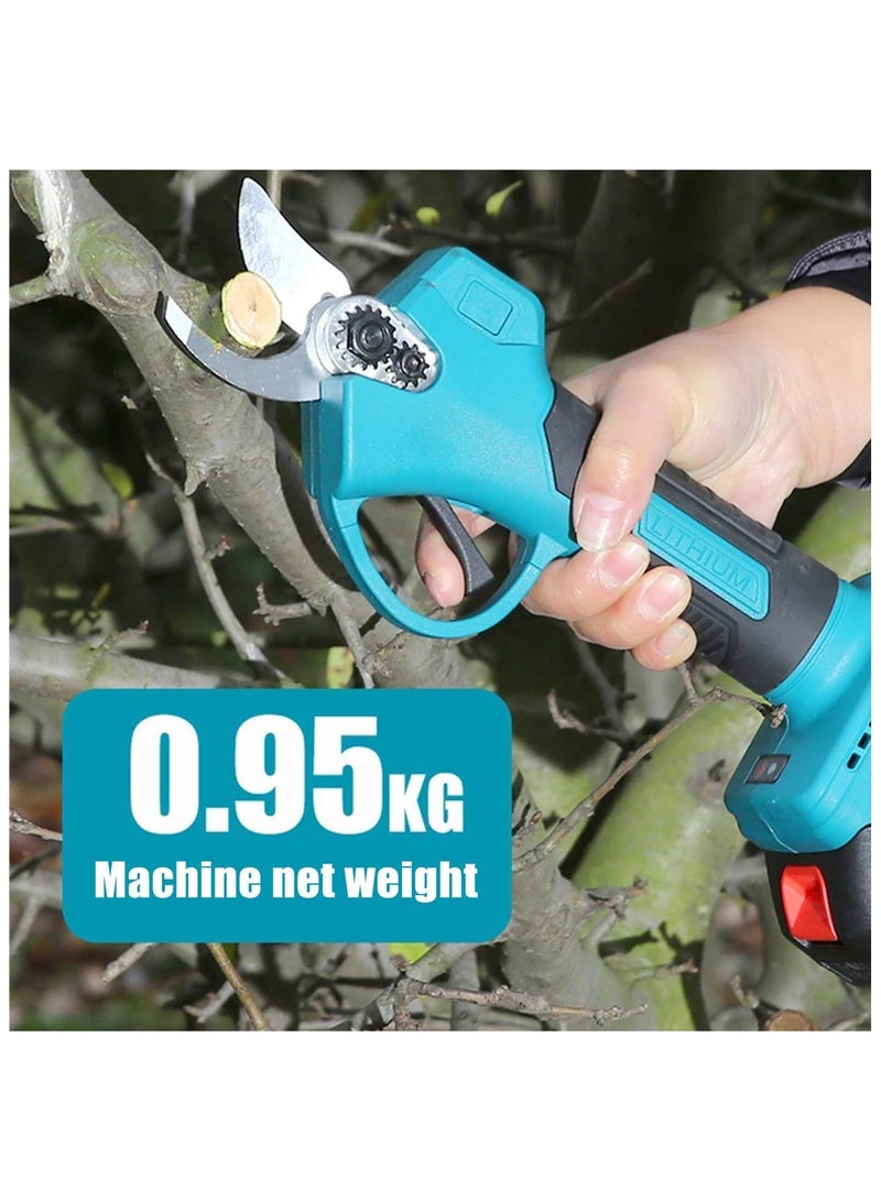 ZLH HITY مقصات تقليم كهربائية، مقصات حدائق كهربائية لاسلكية تعمل بالبطارية مع قضيب تلسكوبي بطول 2 متر، فتحة مقص 2.5 سم، بطارية 2.0 أمبير/ساعة، لأغصان الأشجار والشجيرات المزهرة - Image 5
