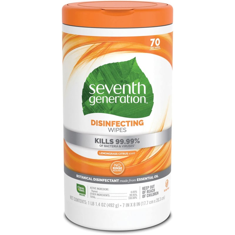 Seventh Generation Disinfecting Wipes - 70 ct - Image 5