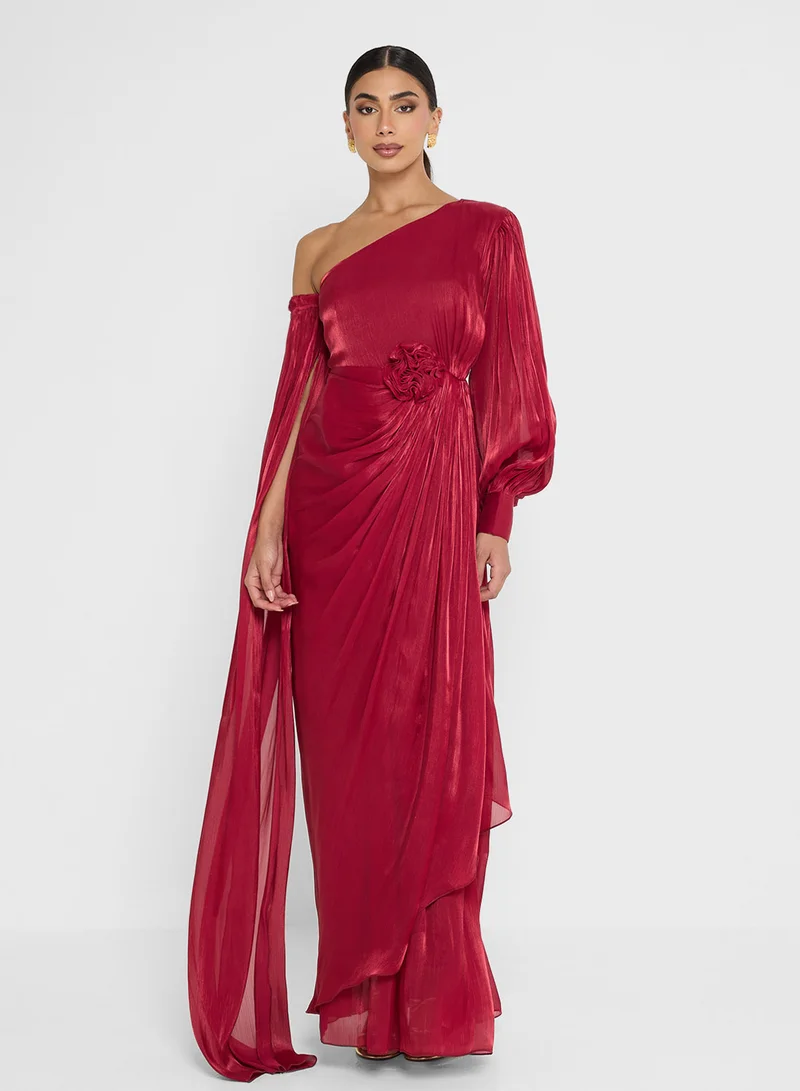 Golden Apple  Asymmetrical Detailed Maxi Dress for Women | Best Price UAE