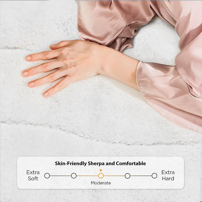 Templewet Heated Mattress Pad Queen Size - Dual Control Electric Mattress Pad with 4 Heat Settings & 10 Hour Auto Off,Bed Warmer Mattress Cover 15" Deep - Image 2