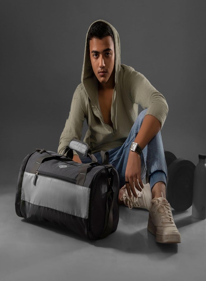 Ligo Duram Gym Bags for Men | Duffle Bags for Travel with Shoe Compartment Travel Bags | Duffle Bag for Gym | Bags for Mens and Women (Black) - Image 2